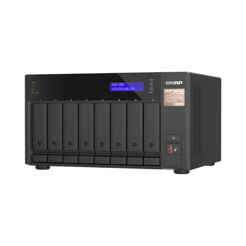 Nvr De 8 Bahias Vigilancia Ip Qnap (Qvp-85B-Us)