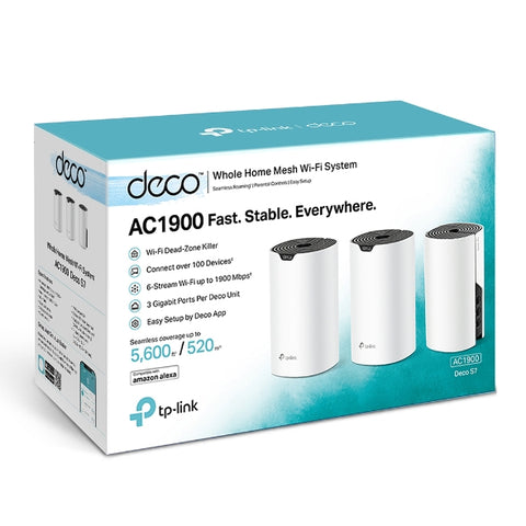 Ac1900 Whole Home Mesh Wi-Fi System / Deco S7 (3-Pack) Tp-Link