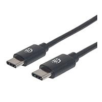CABLE USB MANHATTAN 354868 - NEGRO,  60W, 480MBPS