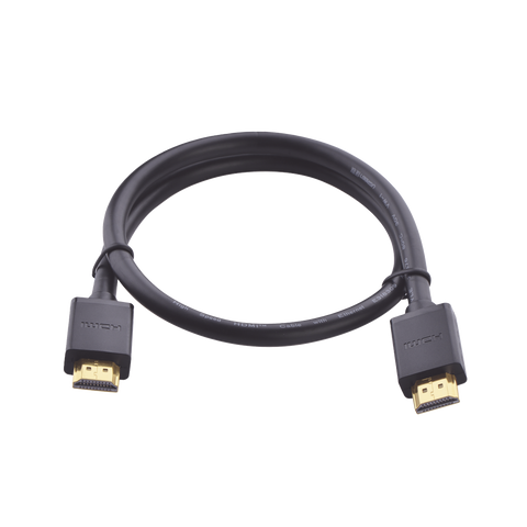 Cable HDMI 2.0 4K@60Hz - 1 Metro (3.28 Pies) - HDR - 3D - HEC (Canal Ethernet HDMI) - ARC (Canal de Retorno de Audio - Color Profundo de 48 Bits - Audio de 32 Canales - HDCP - Dolby True HD 7.1 - 18 Gbps - Múltiple Blindaje - Calidad Premium.