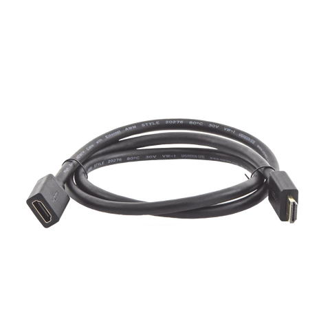 Cable Extensor HDMI de 1 Metro (3.28 Pies) | 4K@60Hz | 3D | HDR | Macho a Hembra | Núcleo de Cobre Estañado | Transmisión Estable