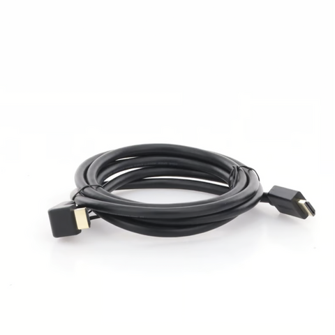 Cable HDMI 2.0 en Angulo de 90° | 2 m | 4K@60Hz | HDR | 3D | HEC (Canal Ethernet HDMI) | ARC (Canal de Retorno de Audio | CEC | 32 canales de Audio | HDCP 2.2 | Dolby Atmos | 18 Gbps | Blindaje Múltiple