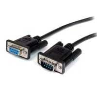 Cable De 2M De Extension Directo Straight Through Serial Rs232 Video Pantalla Ega Db9 Macho A Hembra - Extensor Negro - Startech.Com Mod. Mxt1002Mbk