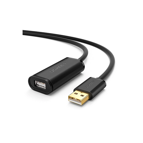Cable de Extensión Activo USB 2.0 | 5 Metros | Macho-Hembra | Booster individual FE1.1S incorporado | Velocidad de hasta 480 Mbps | Ideal para impresoras, consolas , Webcam, etc.