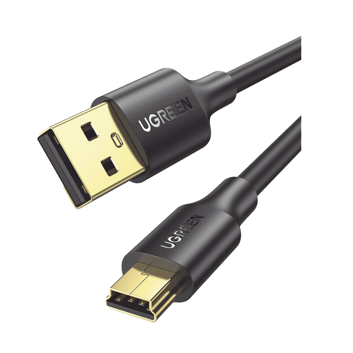 Cable USB-A 2.0 a Mini USB - 1m - Cable de Datos y Alimentación - 480Mps - Chip Inteligente - PVC - Para Discos Duros HDD o SSD, Go-Pro Hero, Mando de PS3, Cámaras Digitales, Reproductores MP3, MP4, etc.