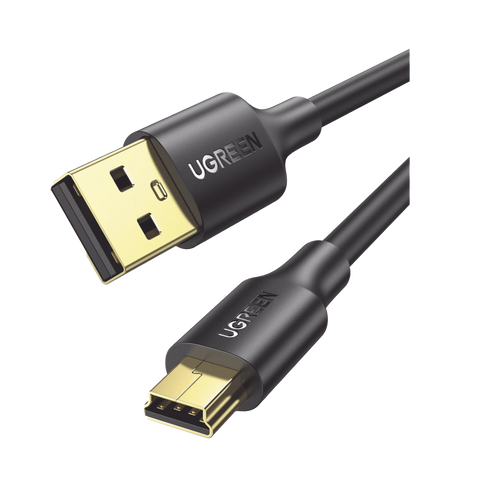 Cable USB-A 2.0 a Mini USB - 1m - Cable de Datos y Alimentación - 480Mps - Chip Inteligente - PVC - Para Discos Duros HDD o SSD, Go-Pro Hero, Mando de PS3, Cámaras Digitales, Reproductores MP3, MP4, etc.