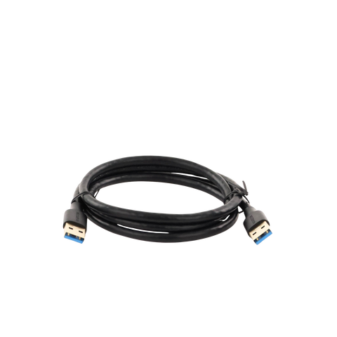 Cable USB-A 3.0 a USB-A 3.0 | 1 Metro | Macho a Macho | Conector Niquelado | Núcleo de Cobre Estañado | Blindaje Múltiple | Velocidad 5Gbps | No Requiere Controlador | Compatible con USB2.0 Y USB 1.1