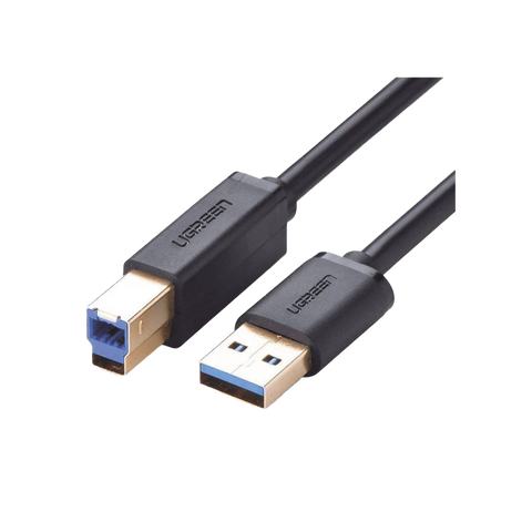 Cable USB-A 3.0 macho a USB-B macho | Ideal para Impresora, Escáner, Pianos, Barras de sonido, etc. | Plug & Play | Compatibilidad Universal | 2 metros