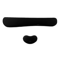 Kit Descansa Muñecas Acteck Mousepad Cushy Pro Tr430 / Ergonómico / Memory Foam / Color Grafito / Antideslizante / 460 X 85 X 20 Mm / Ac-937214
