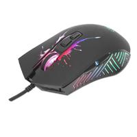 MOUSE OPTICO GAMING MANHATTAN, 190220, CON 7 BOTONES, 7200 DPI, LED RGB, NEGRO