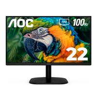 Monitor Led Aoc 22B2Hm2 / Color Negro / Panel Va 21.5 / Hdmi Y Vga / Aspecto 16:9 / Tiempo De Respuesta 4Ms / Vesa 100X100 Mm / 1920 X 1080 / 100 Hz / Contraste 20,000,000:1 / Brillo 250 Cd/M2