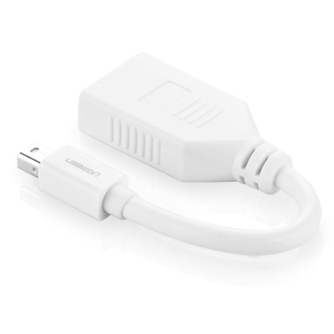 Cable Mini DP Macho a DP Hembra - Thunderbolt 2 - Version DP 1.2 - Soporta 4K*2K - Cable de 15 cm (5.91 Pulgadas) - Color Blanco.