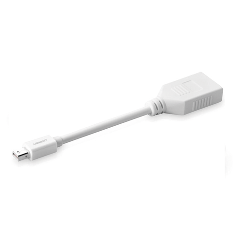 Cable Mini DP Macho a DP Hembra - Thunderbolt 2 - Version DP 1.2 - Soporta 4K*2K - Cable de 15 cm (5.91 Pulgadas) - Color Blanco.
