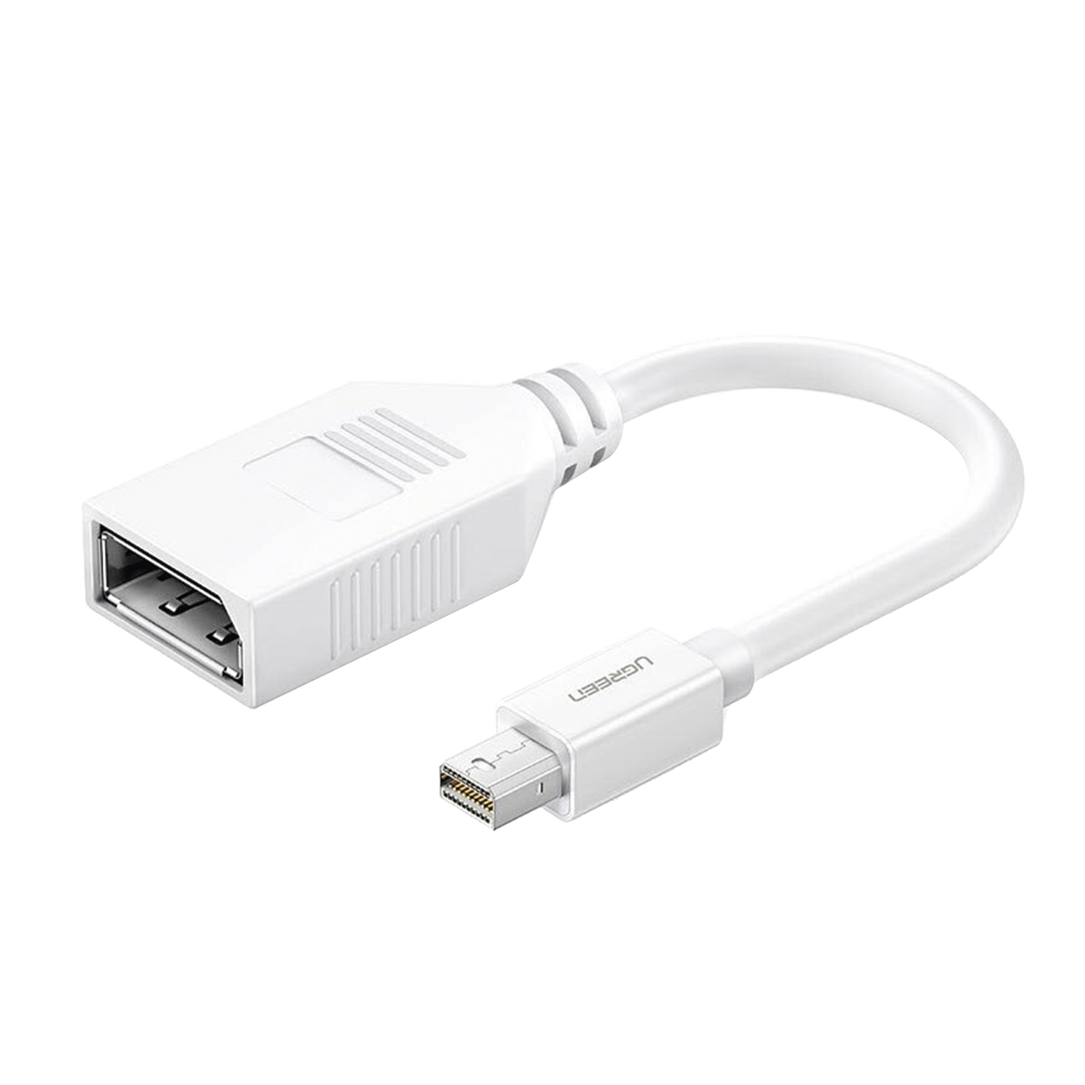 Cable Mini DP Macho a DP Hembra - Thunderbolt 2 - Version DP 1.2 - Soporta 4K*2K - Cable de 15 cm (5.91 Pulgadas) - Color Blanco.