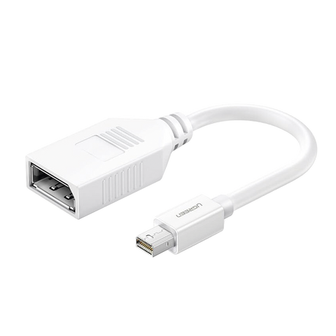 Cable Mini DP Macho a DP Hembra - Thunderbolt 2 - Version DP 1.2 - Soporta 4K*2K - Cable de 15 cm (5.91 Pulgadas) - Color Blanco.