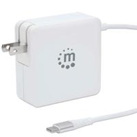CARGADOR MANHATTAN 180245, CARGADOR DE ENERGÍA PD CON CABLE USB-C INTEGRADO  60 W