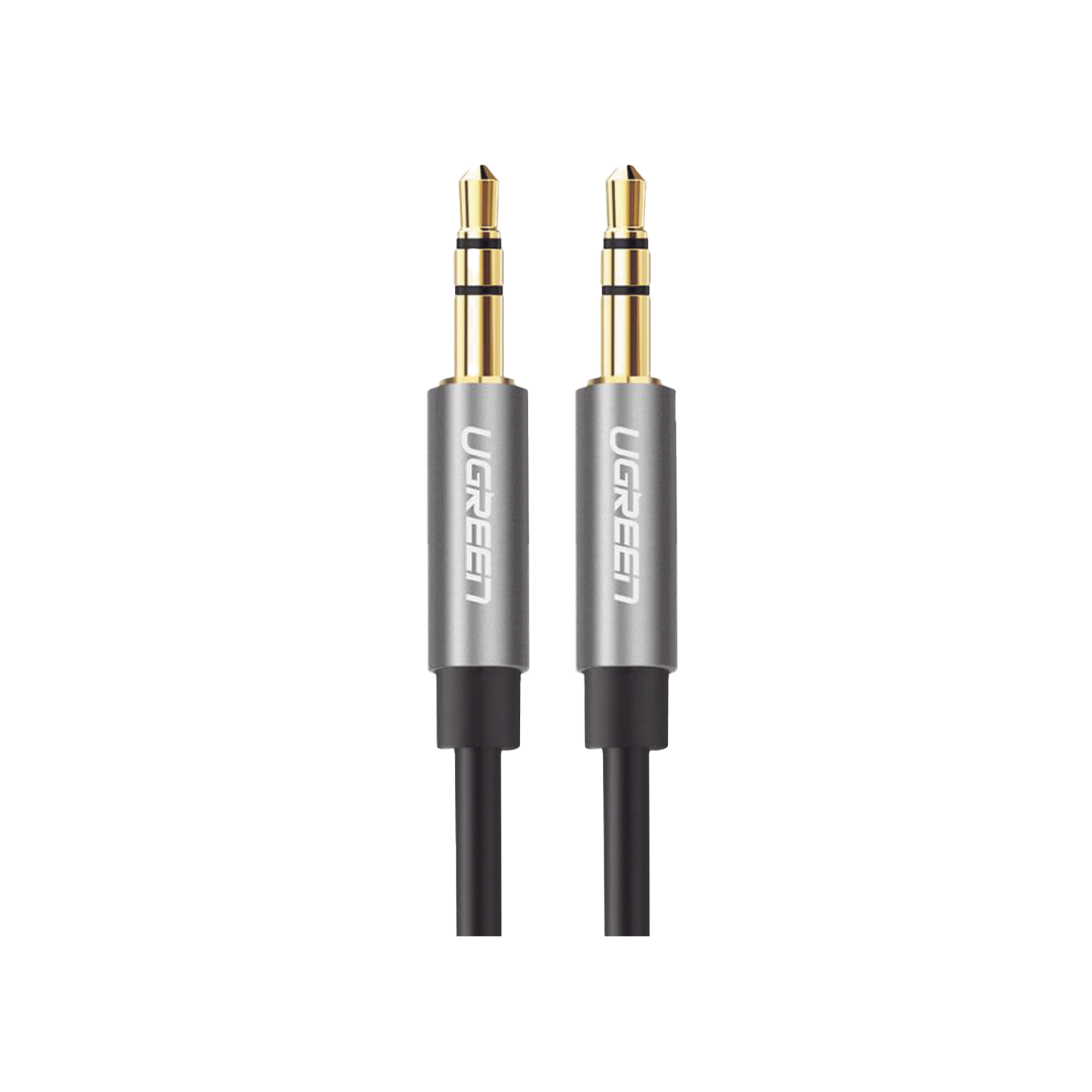 Cable Auxiliar 5 Metros | Conector 3.5mm a 3.5mm | Macho a Macho | Cubierta de TPE | Carcasa de Aluminio | Color Negro
