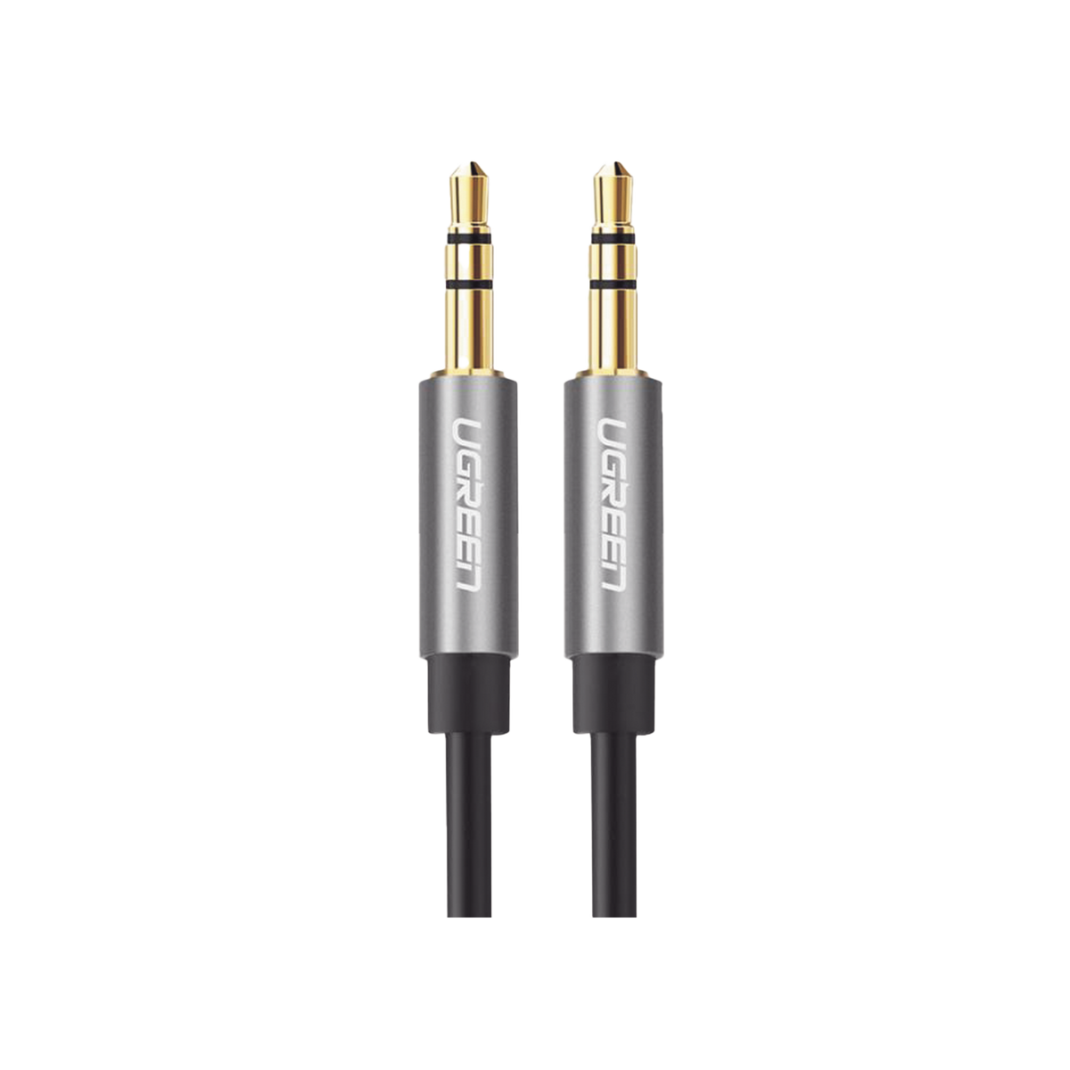 Cable Auxiliar 5 Metros | Conector 3.5mm a 3.5mm | Macho a Macho | Cubierta de TPE | Carcasa de Aluminio | Color Negro