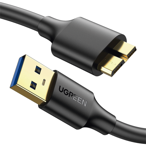 Cable Adaptador USB-A 3.0 a Micro USB 3.0 | 0.5 Metros | Carga y Sincronización de Datos | Velocidad de hasta 5 Gbps | Blindaje Interior Múltiple | Núcleo de Cobre Estañado de 22 AWG | Compatibilidad Universal.