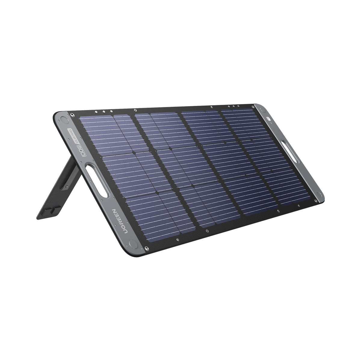 Panel Solar Plegable 100W | Recomendado para el Power Station Portable de 600W UGREEN | Alta Eficiencia de Conversión | Alineación Inteligente de la Luz Solar | Resistente Al Agua Y Duradero | Incluye Cable XT60 Macho a Macho 2m.