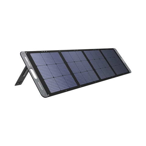 Panel Solar Plegable 200W | Recomendado para el Power Station Portable de 1200W UGREEN | Alta Eficiencia de Conversión | Alineación Inteligente de la Luz Solar | Resistente Al Agua y Duradero | Incluye Cable XT60 Macho a Macho 2m.