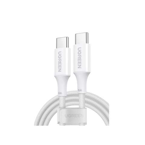 Cable USB-C a USB-C - 2 Metros - Potencia de Carga 100W - 20V 5A - PD3.0 - QC4.0/3.0/2.0 - FPC - AFC - 480 Mbps - Chip E-Market - Compatible con IPhone 15 - Carcasa de Aluminio - Nylon Trenzado.