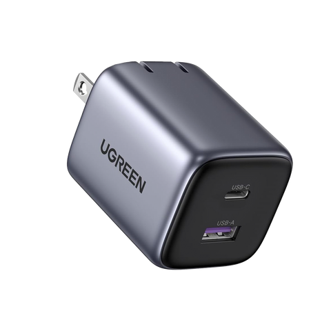 Cargador de 35W serie Nexode - 2 Puertos de Carga Rápida - USB-C y USB-A - Tecnología GaN II - Power Delivery 3.0 - Quick Charge 4.0 - Chip Confiable y Carga Inteligente - Optimiza la Experiencia de Carga - Tecnología Thermal Guard.