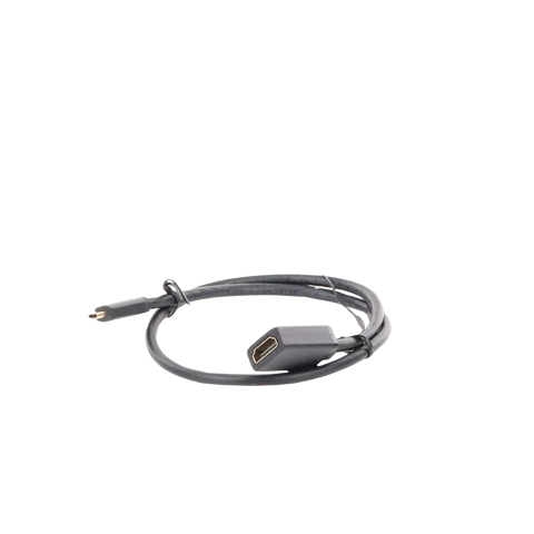 Adaptador Micro HDMI a HDMI (HDMI Tipo D) | 18Gbps | 4K@60Hz | HDR | Tecnología 3D | ARC | Carcasa PC+ABS | HDCP | Longitud de 22 cm (8.66 pulgadas)