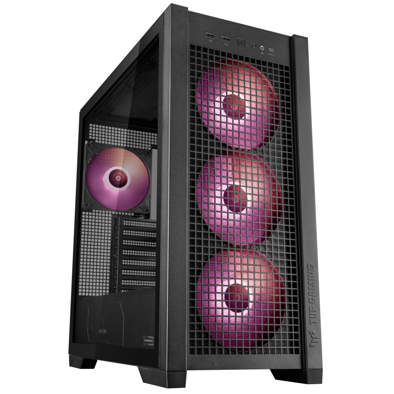 Gabinete Asus Tuf Gaming Gt302 Argb M-Atx Black Fans 4 X 140Mm