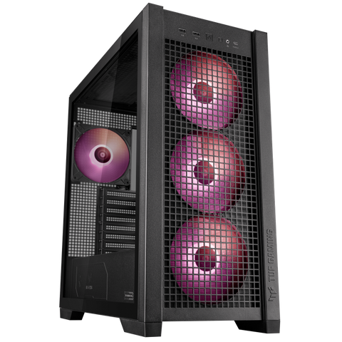 Gabinete Asus Tuf Gaming Gt302 Argb M-Atx Black Fans 4 X 140Mm