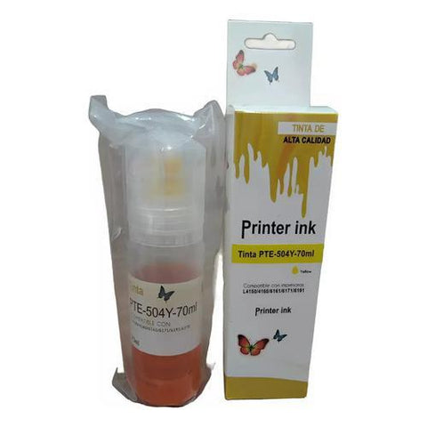Kit 4 Tintas Compatibles Epson T504 L3150 L4150 L4160 + Rendimiento Extra Ahorra Hasta 70% + Calidad Premiun Nuevo
