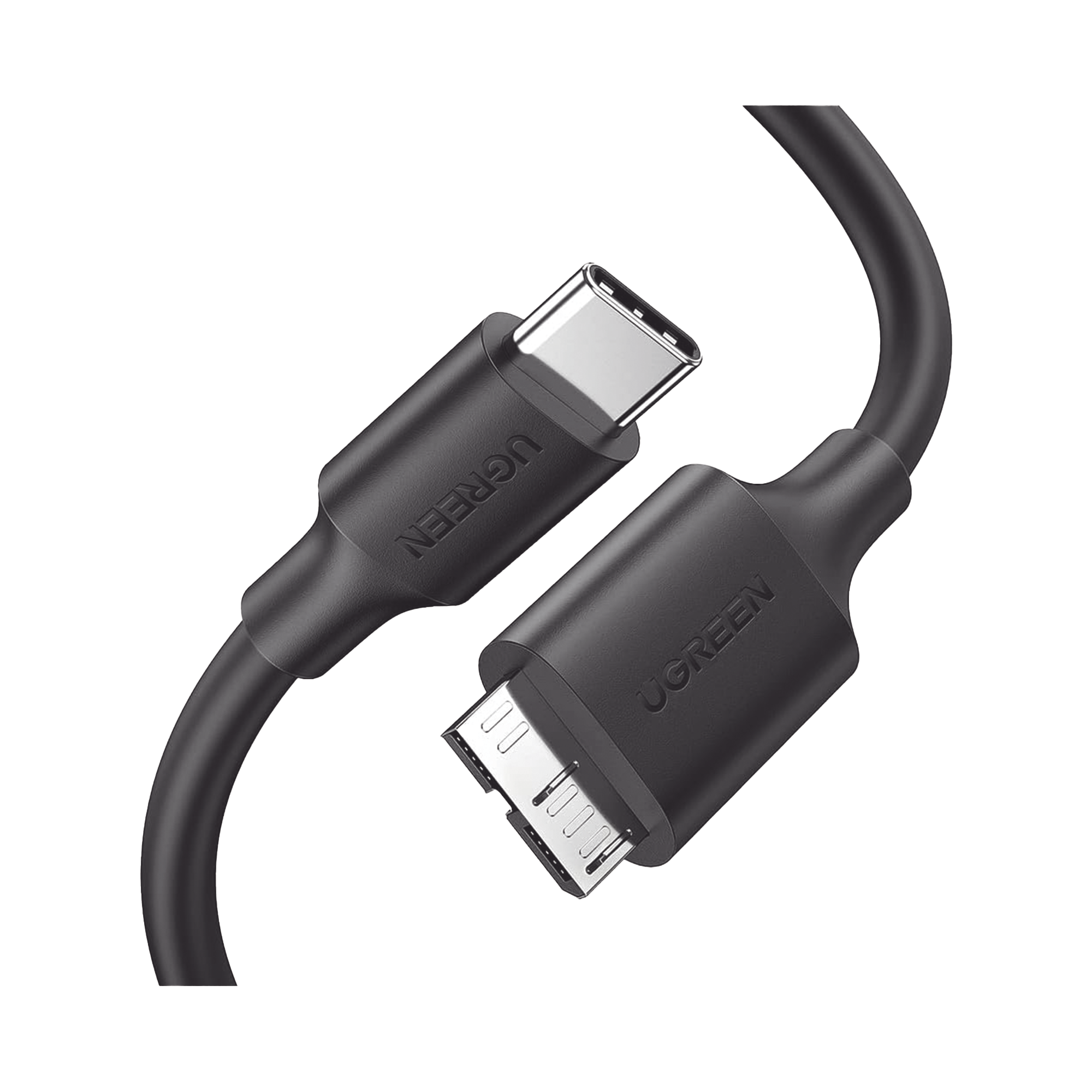 Cable USB Tipo C 3.0 a Micro Tipo B - 1m -Carga Rápida - 5 Gbps - Transferencia de Datos - Blindaje Interior Múltiple - Compatible con Disco Duro Externo, Portátiles, Seagate, Nikon, Canon.