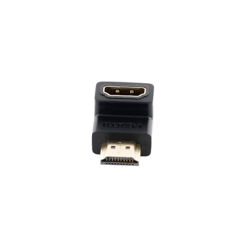Adaptador HDMI de 90 Grados Macho a Hembra | Hacia Abajo | HDMI 2.0 4K@60Hz | Proporciona Flexibilidad Sin Doblar los Cables HDMI