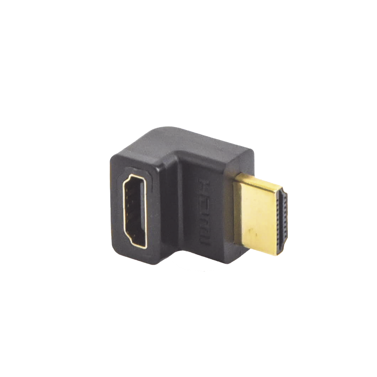 Adaptador HDMI de 90 Grados Macho a Hembra | Hacia Arriba | HDMI 2.0 4K@60Hz | Proporciona Flexibilidad Sin Doblar los Cables HDMI