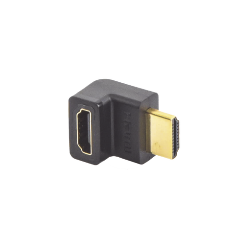 Adaptador HDMI de 90 Grados Macho a Hembra | Hacia Arriba | HDMI 2.0 4K@60Hz | Proporciona Flexibilidad Sin Doblar los Cables HDMI