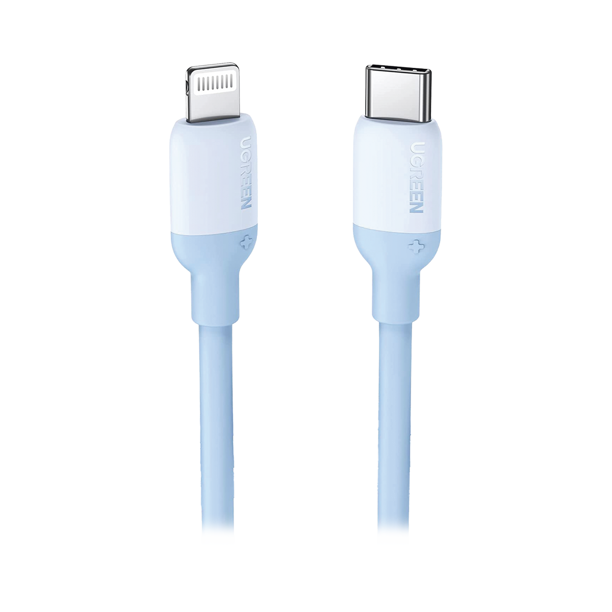 Cable USB-C a Lightning | Certificado MFi | 1 Metro | Adecuado para iPhone, iPad, iPod | Carga Rápida PD 20W | Sincronización de Datos de hasta 480 Mbps | Goma de Silicona y TPE. | Suave al Tacto | Color Navy Blue