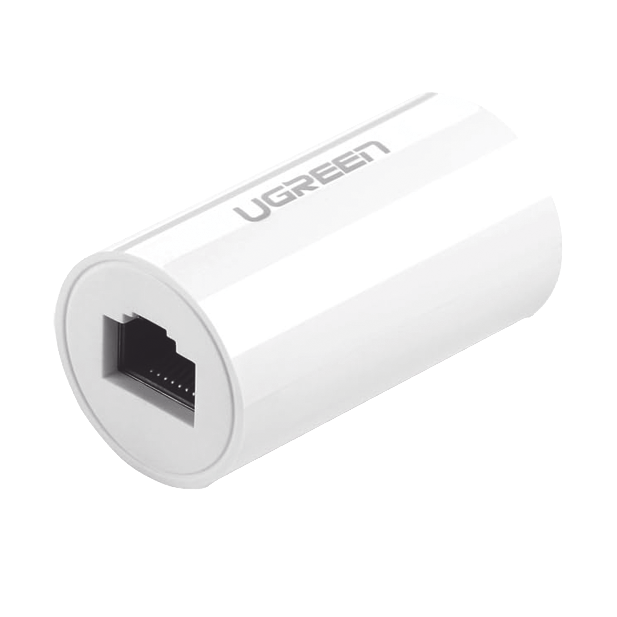 Acoplador y Protector (Extensor de Cable Ethernet RJ45) - 1000Mbps - Compatibilidad con Cat7/Cat6/Cat5e - Compatible con POE - Ignífugo - ABS - Color Blanco