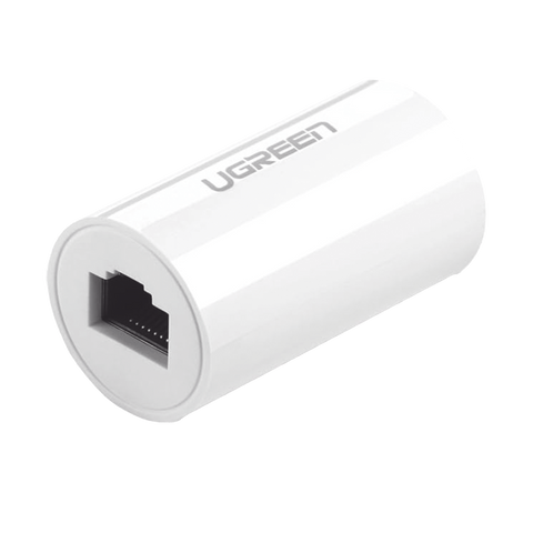Acoplador y Protector (Extensor de Cable Ethernet RJ45) - 1000Mbps - Compatibilidad con Cat7/Cat6/Cat5e - Compatible con POE - Ignífugo - ABS - Color Blanco