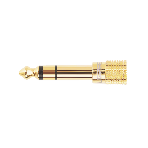 Adaptador (Convertidor) de Audio 3.5mm Hembra a 6.5mm Macho | Plug & Play | Superficie de Rosca Antideslizante | Calidad de sonido sin pérdidas