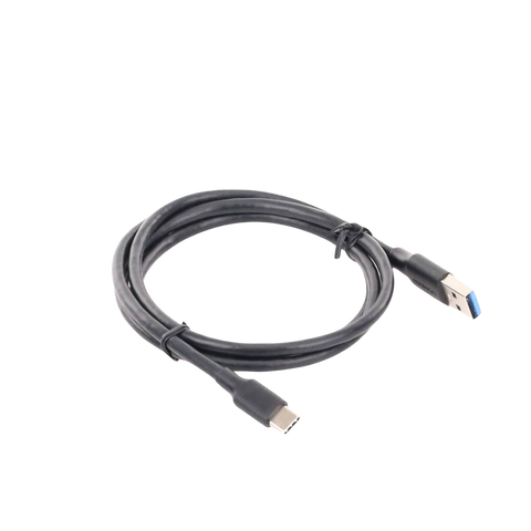 Cable USB-A a USB-C - 1 Metro - Carga y Sincronización de Datos - Carga Rápida 60W - Datos 5 Gbps - QC 3.0/2.0 - FPC - AFC - Protección Integrada - Duradero y Flexible- Caja ABS - Cubierta de TPE - Color Negro.