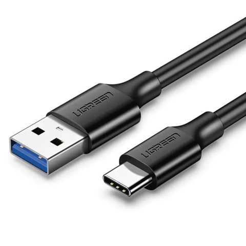 Cable USB-A a USB-C - 2 Metros - Carga y Sincronización de Datos - Carga Rápida 60W - Datos 5 Gbps - QC 3.0/2.0 - FPC - AFC - Protección Integrada - Duradero y Flexible- Caja ABS - Cubierta de TPE - Color Negro.