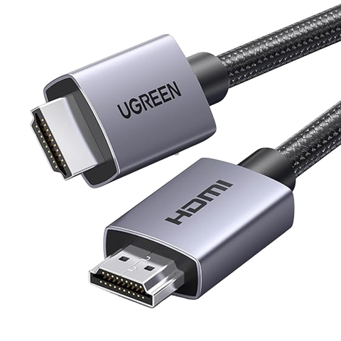 Cable HDMI 2.0 de Nylon Trenzado - 2 metros - 4K@60Hz - ARC - Dolby ATMOS - True HD - DTS HD - HDR - 3D Inversivo - 3 modos de Visualización - 3 Capas de Protección + 4 de Blindaje - Niquelado - Carcasa de Aluminio.