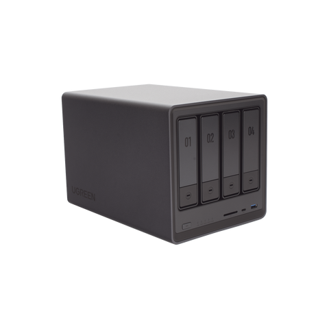 NASync DXP4800 - SO UGOS Pro - Intel N100 12th Gen Intel® Quad Core™ - 4-Bahias (SATA) hasta 96TB - 2* M.2 SSD hasta 16TB- 8GB DDR5 (Exp. a 16GB) - 2.5Gb Dual Ethernet - HDMI 4K - 2* USB2.0 - 1*USB 3.2Gen - 1* USB 3.2Gen2 - 1*USB-C 3.2Gen2 - SD