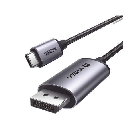 Cable USB-C a DP 1.4 - 3 Metros (9.84 Pies) - Compatible con Thunderbolt 3 & 4 - 8K@60Hz - 4K@240Hz - HDR10+ - eARC - DTS - 3D - ALLM - VRR - - FreeSync G-Sync - Caja de Aluminio - Nylon Trenzado - Conector Niquelado - Blindaje Multicapa
