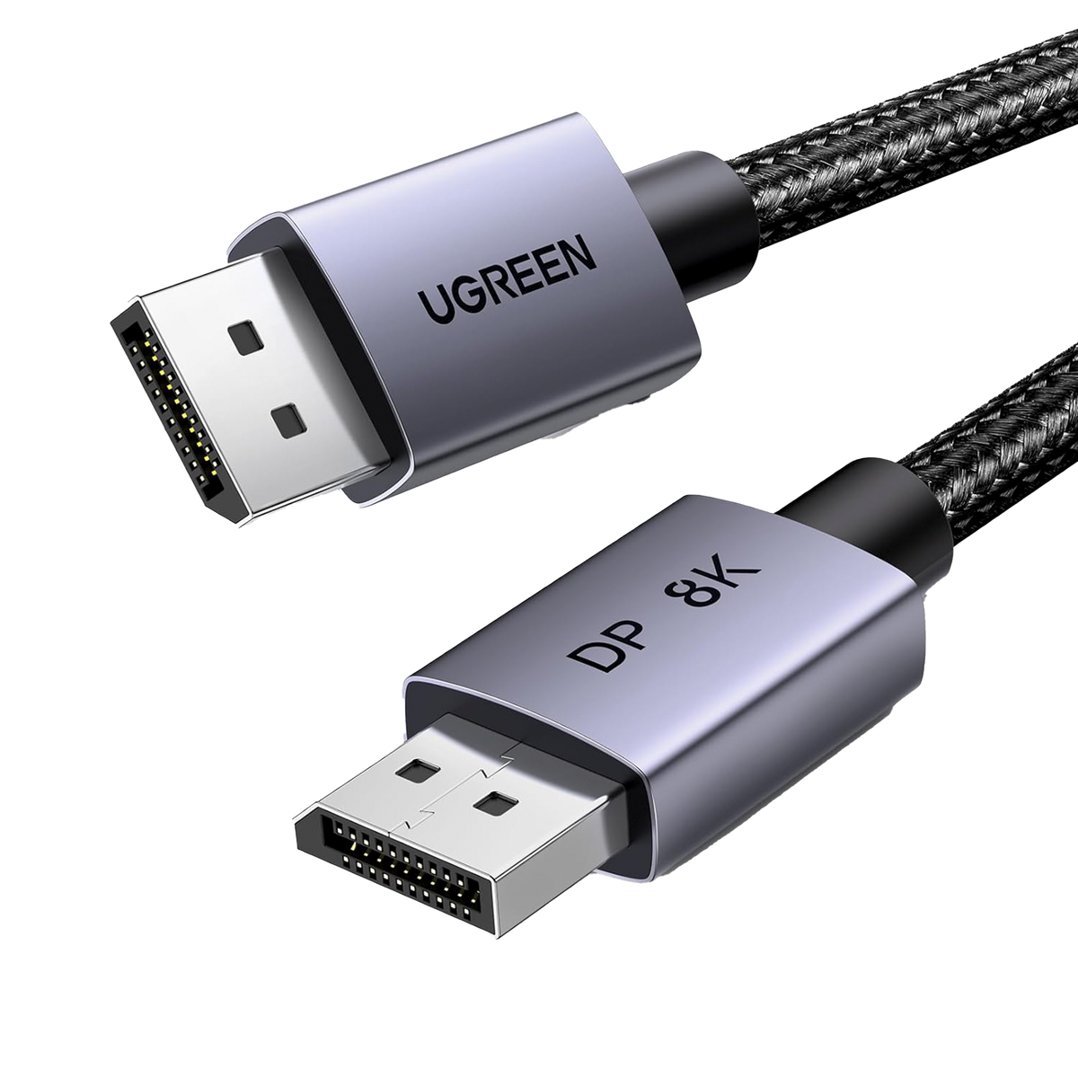 Cable DisplayPort 1.4 - 3 Metros (9.84 Pies) - Resolución 8K@60Hz - Blindaje Interno Múltiple - 3D/HDR+/HDCP - 32.4 Gbps - FreeSync G-Sync - Certificado VESA - Núcleo de Cobre Estañado - Malla de Nylon - Carcasa de Aluminio