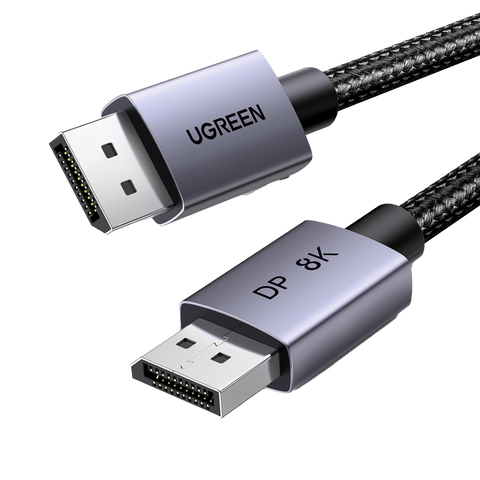 Cable DisplayPort 1.4 - 3 Metros (9.84 Pies) - Resolución 8K@60Hz - Blindaje Interno Múltiple - 3D/HDR+/HDCP - 32.4 Gbps - FreeSync G-Sync - Certificado VESA - Núcleo de Cobre Estañado - Malla de Nylon - Carcasa de Aluminio