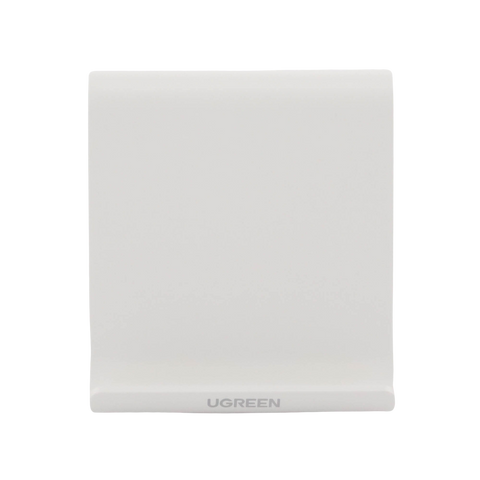 Soporte de Escritorio para Telefono Celular | Ajustable de 0° a 100° | Goma Antiarañazos | Antideslizante | Amplia Compatibilidad con dispositivos de 4'' a 7.9'' | Plegable | ABS | Color Blanco