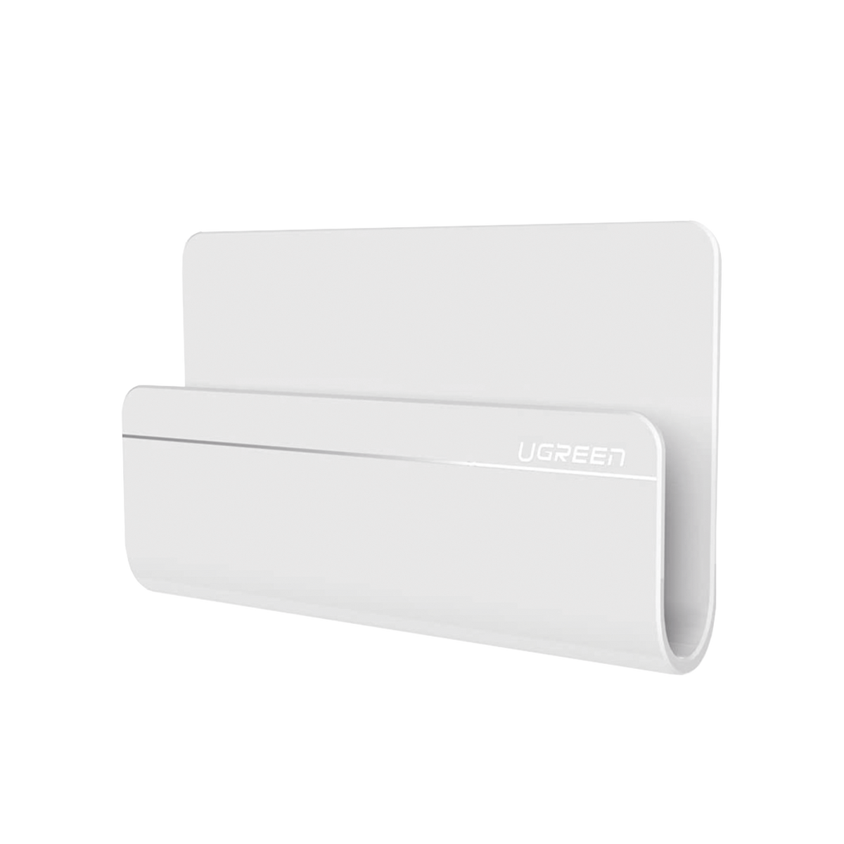 Soporte de Pared Adhesivo para Teléfono | Diseño de Montaje en Pared | Protección De Silicona Antideslizante | Anti Arañazos | Adhesivo 3M | Soporta Dispositivos 165*81*26.5 mm. | Caja De ABS | Color Blanco