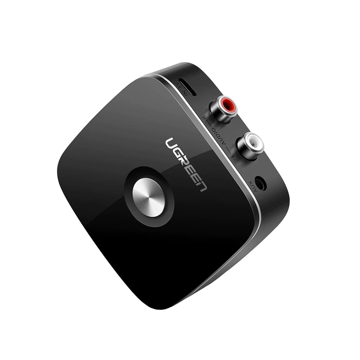 Receptor de Audio Bluetooth 5.0 a RCA o Auxiliar 3.5mm | Tecnología EDR | Reconexión Automática | Hasta 10 m | Ideal para Conectar Celulares, o Tabletas hacia alguna Bocina o Sistema de Audio