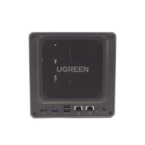 NAS UGREEN NASync DXP4800 Plus | Procesador Intel Pentium Gold 8505 5 Núcleos | 4 Bahías SATA + 2 M.2 NVMe PCIe 4.0 | 8GB DDR5 Expandible a 64GB | 10GbE + 2.5GbE | USB 3.2 Gen 2 Tipo C | HDMI 4K | Sistema Almacenamiento Conectado Red